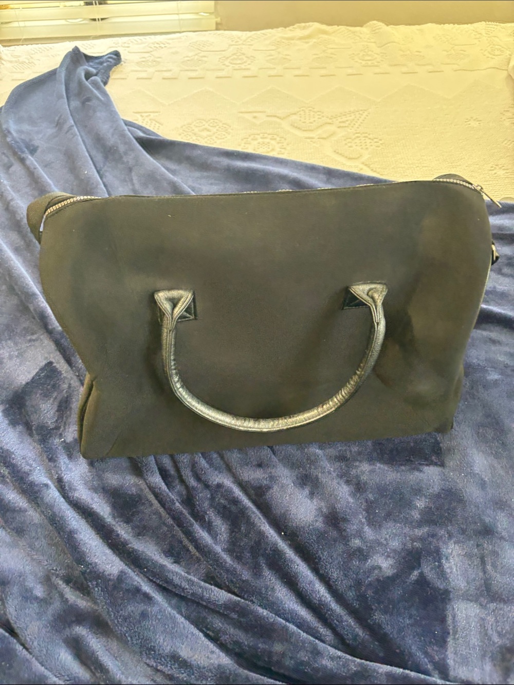 Jimmy Choo Black Duffel Bag with Adjustable Strap - Picture 2 of 3